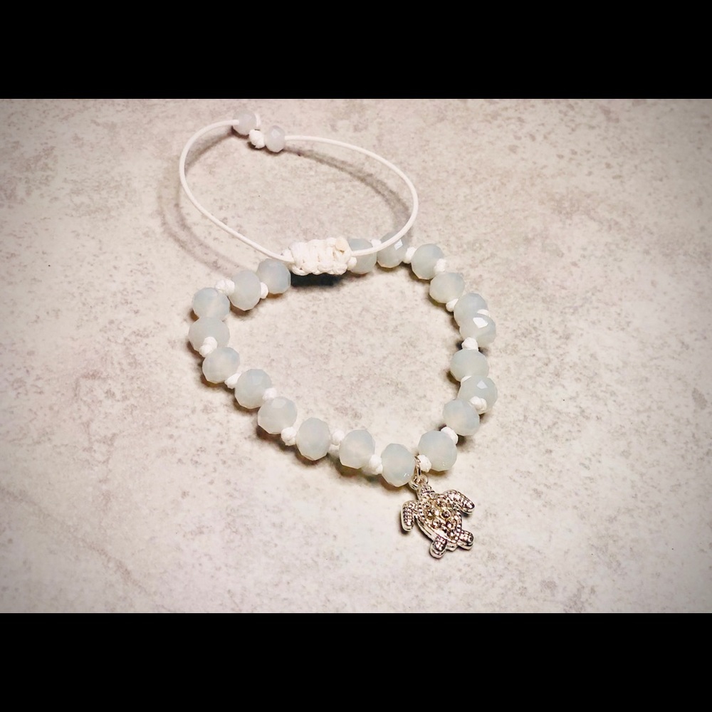 Misty grey turtle bracelet